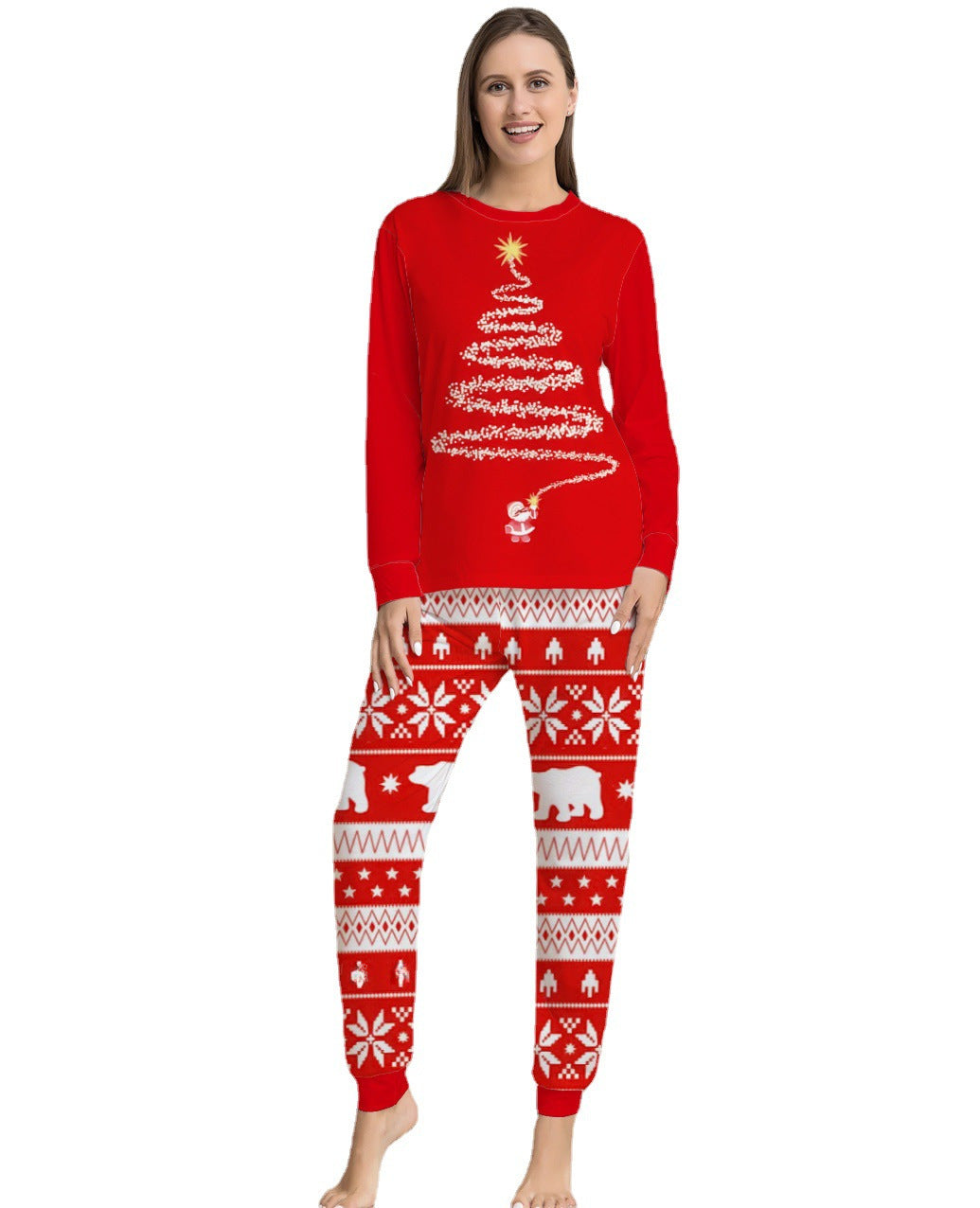 Santa's Family Festive Pajama Set