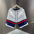 Men's Color Block Casual Shorts  Loose Fit Summer Cropped Pants