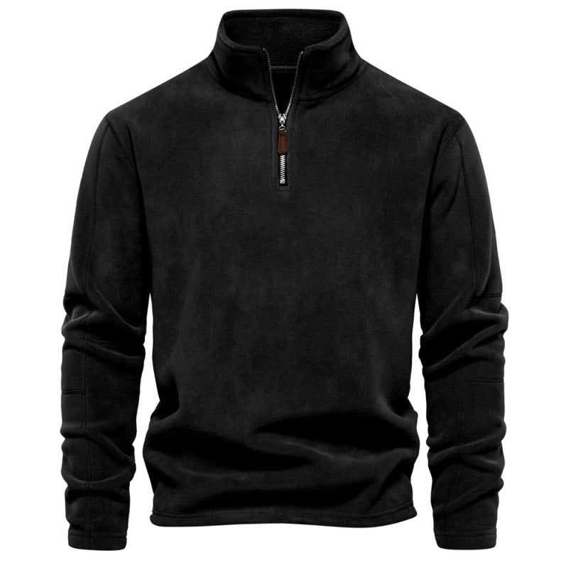 Men's Polar Fleece Half-Zip Sweatshirt  Autumn/Winter Trend