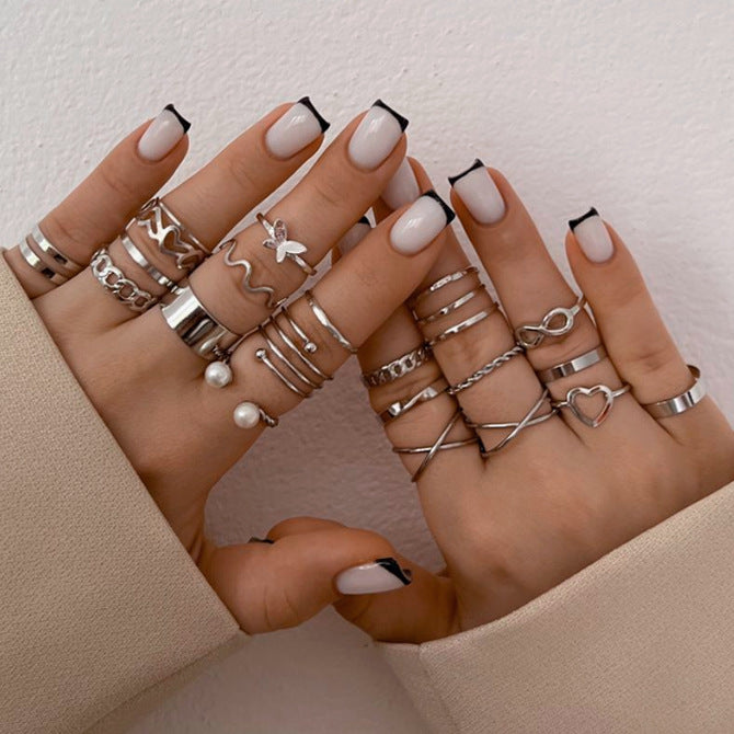 New butterfly rings set