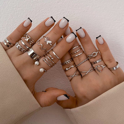 New butterfly rings set