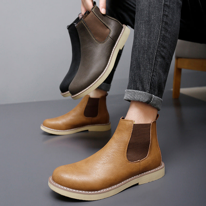 Martin Boots  Warm Fleece-Lined Leather High-Tops