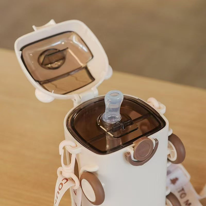 GoGo Bus Straw Drop-Proof Water Bottle
