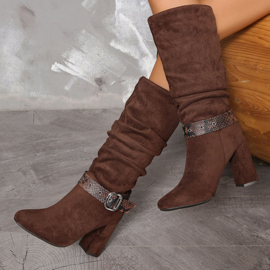 Versatile women's high heel one-kick boots (On Hand)