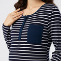 Classic Stripe Nursing Dress