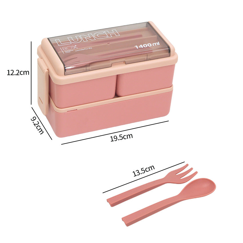 SnapLock Double-Layer Lunch Box