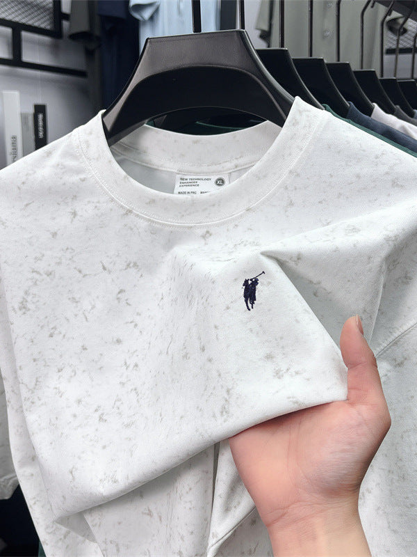 Men’s Cotton Embroidered Short Sleeve T-Shirt
