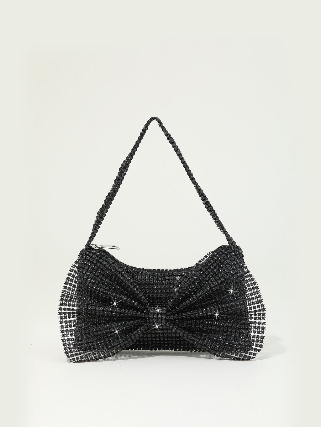 Glittering Diamond Accent Mini Evening Bag