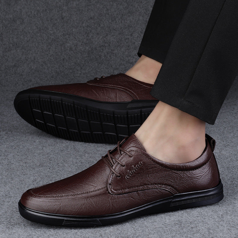 mens leather shoes are breathable and comfortable, and the explosive classic dad shoes