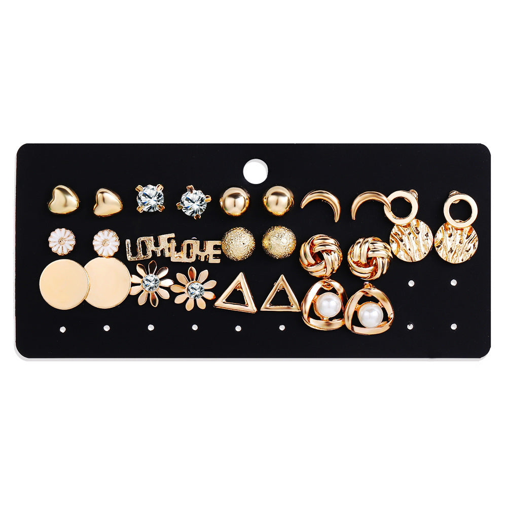 Shiny Gold Earrings for Women Girls