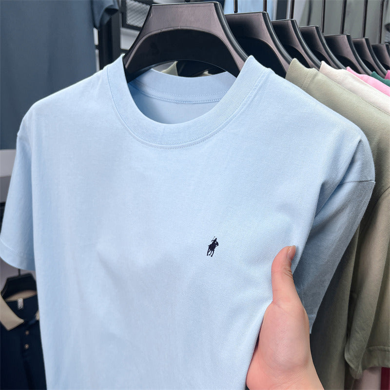 Men’s Ruff Pony Logo Embroidered Crew-Neck Tee