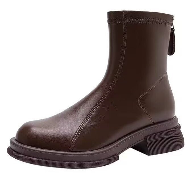 Autumn Winter Women's Block Heel Ankle Boots (On Hand)