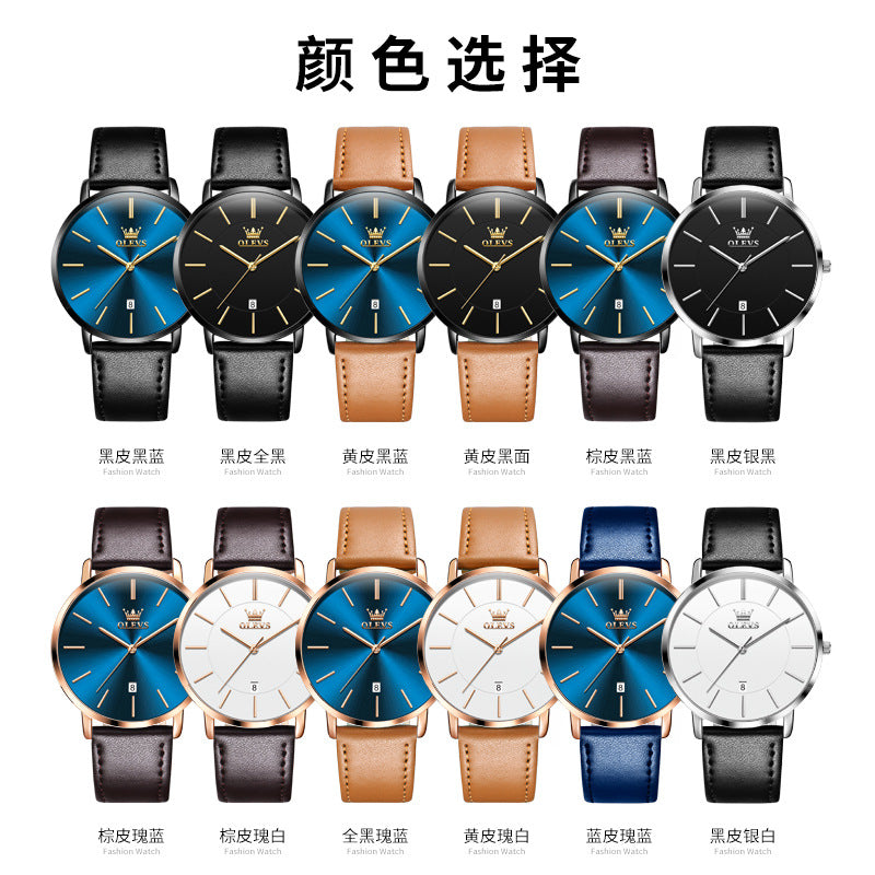 OLEVES  Men's Luxury Stainless Steel Watch