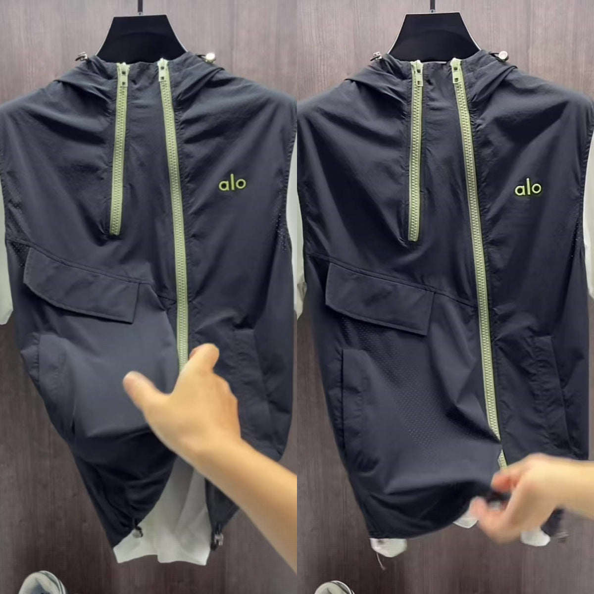 Men’s Summer Zipper Hooded Vest