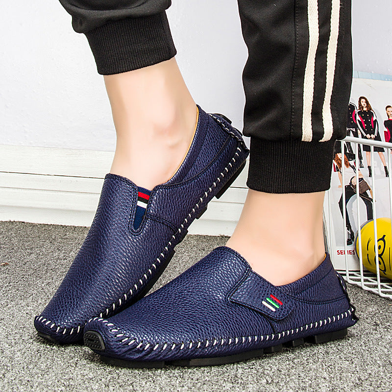 Mens Summer Breathable Toe-Wrapped Sandals Casual Slip-On Driving Shoes (On Hand)
