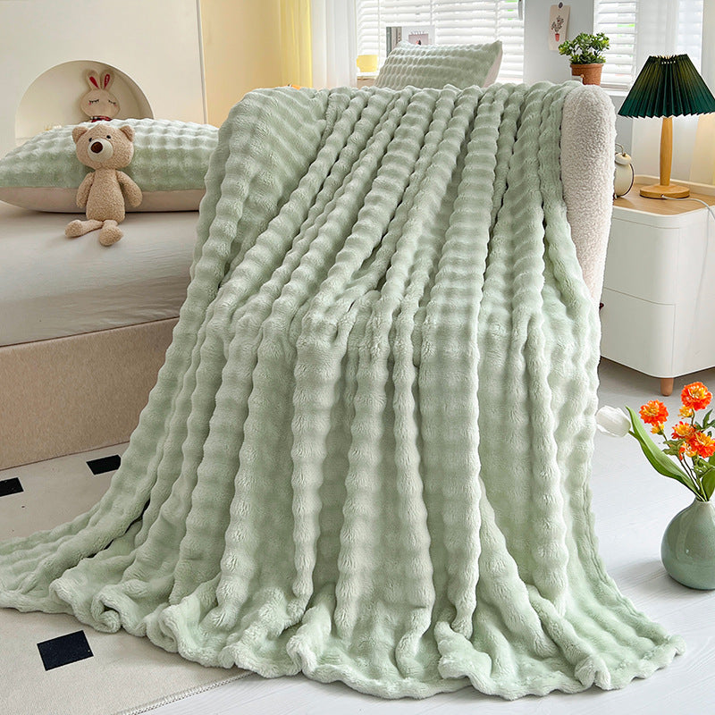 Bubble Velvet Throw Blanket
