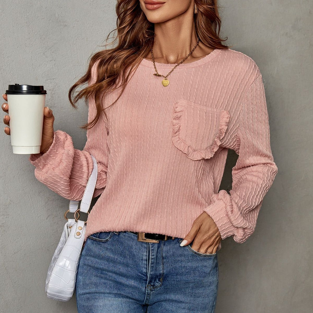 Women's Versatile Casual Loose Solid Color Shirt
