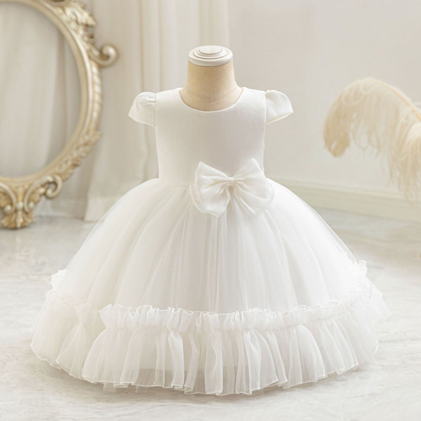 Sweetheart Ruffled Party Gown