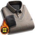 Men’s Fleece-Lined Warm Long-Sleeve Sweater