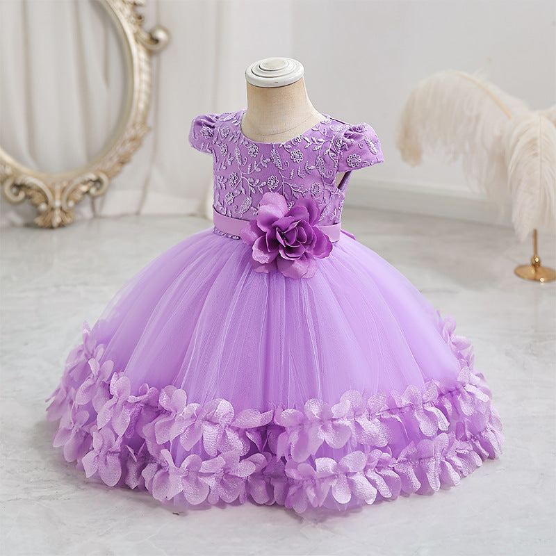 Baby Girl Lace Princess Tutu Dress  1st Birthday Party & Performance Outfit