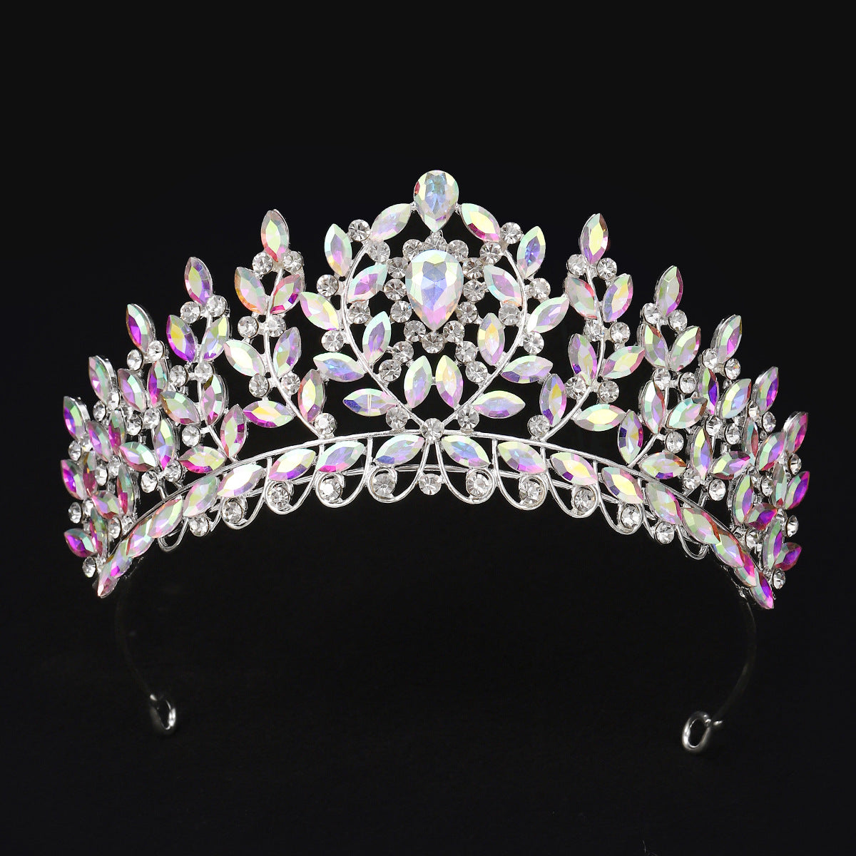 High-grade rhinestone wedding dress, crown tiara