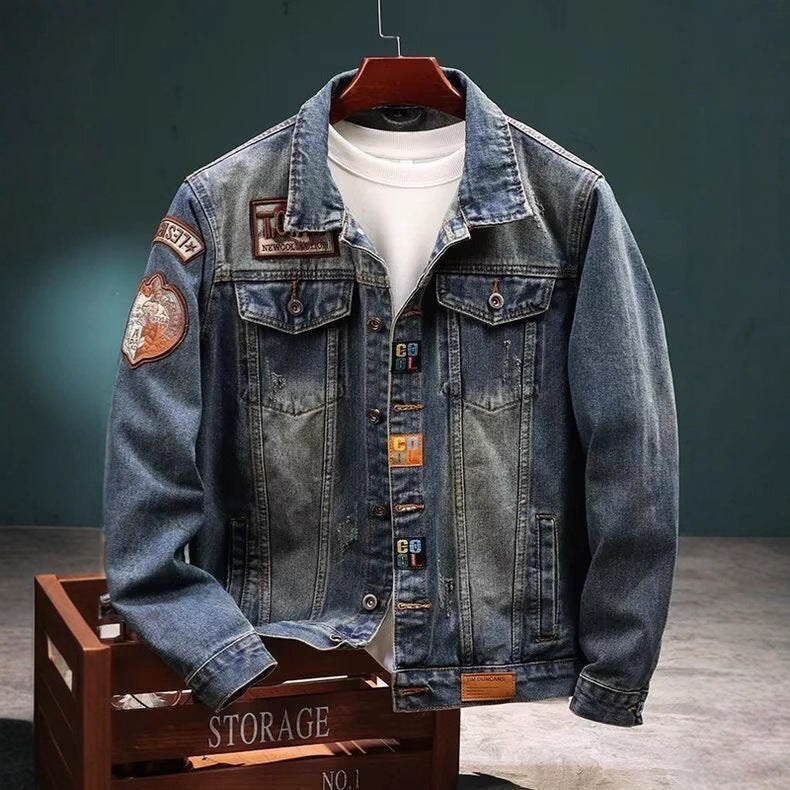 Luxury Embroidered Loose Cargo Style Jacket
