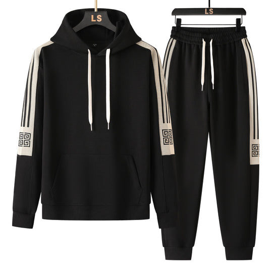 Athena Stripe Hoodie Set