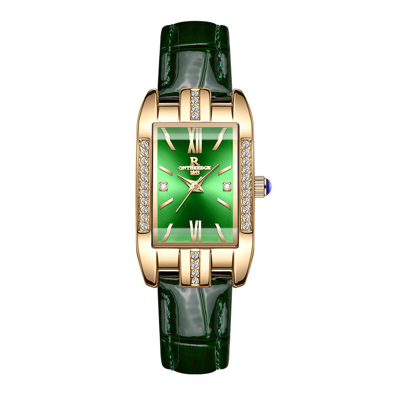 Women's Waterproof Quartz Watch - Elegant Leather & Steel Band