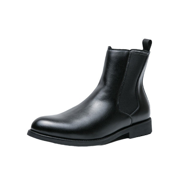 Men's Korean Style High-Top Leather Boots