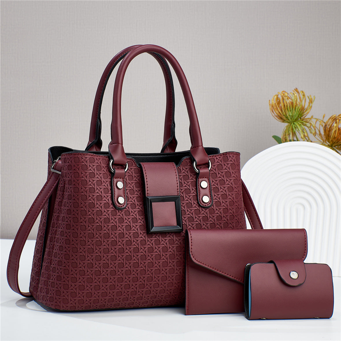 Elegant 3-Piece Handbag Set