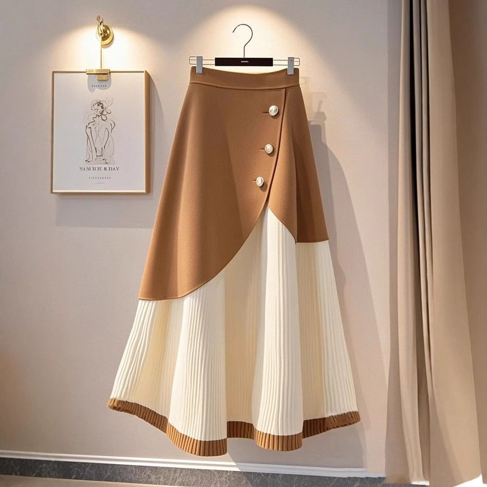 Winter Knitted A-Line Skirt