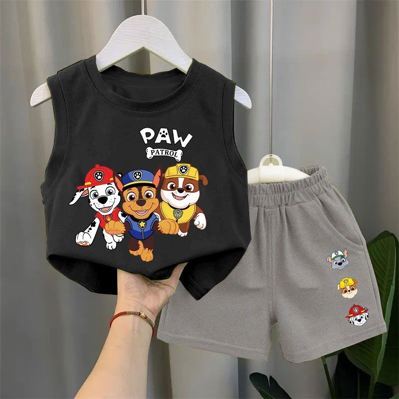 Kids' Sleeveless Vest & Shorts Set