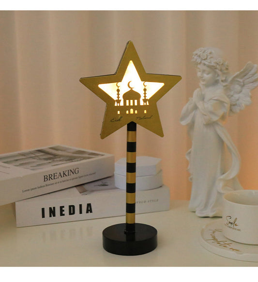 LED Black Street Sign Table Lamp
