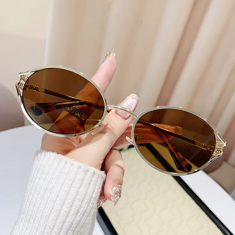 Oval Metal Sunglasses