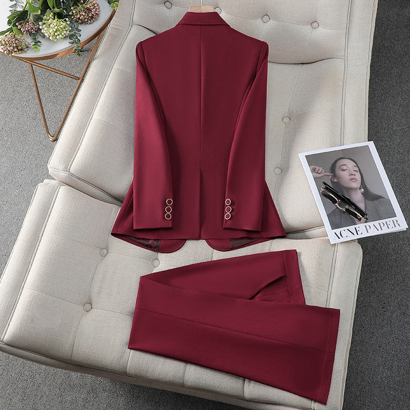 High-End Red Women’s Blazer
