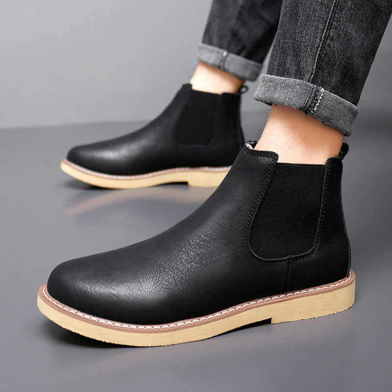 Martin Boots  Warm Fleece-Lined Leather High-Tops