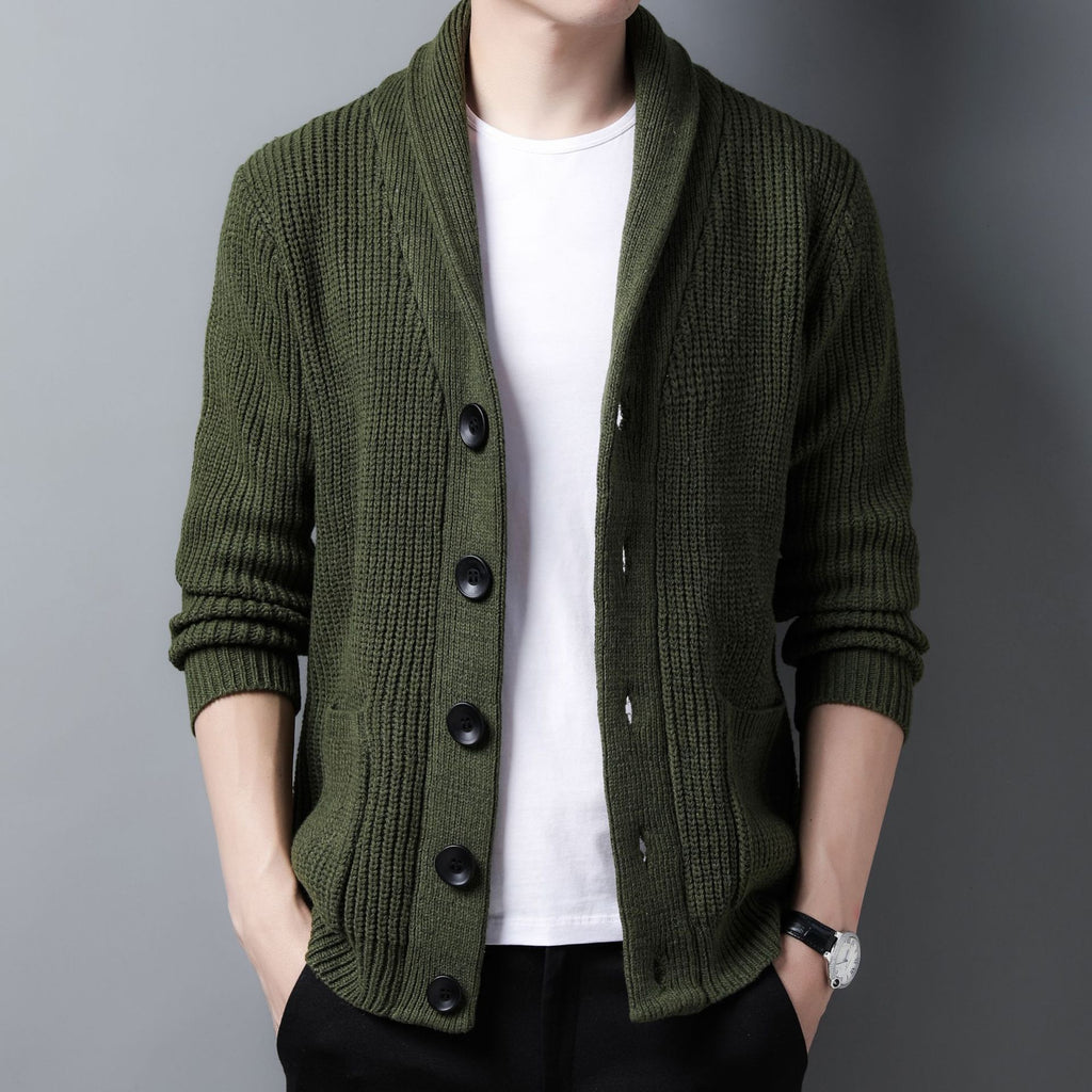 Men's Knit Cardigan Sweater