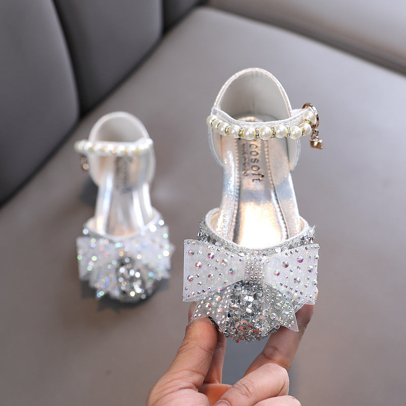 Girls' Korean Style Princess Flats – Casual & Performance Leather Shoes 2026