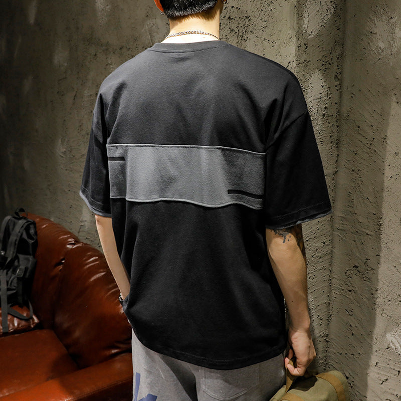 Mens Plus Size Loose Summer T-Shirt
