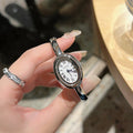 Elegant Oval Women's Bracelet Watch – Minimalist Design