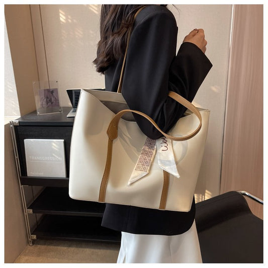 Large-Capacity Tote Bag with Compartments