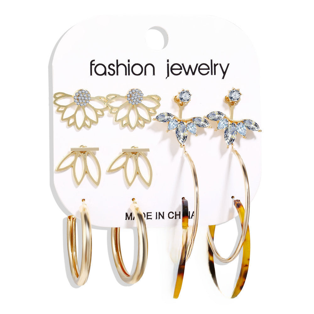 Shiny Gold Earrings for Women Girls