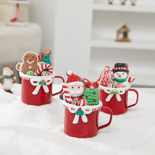 Merry Christmas Enamel Mug Décor