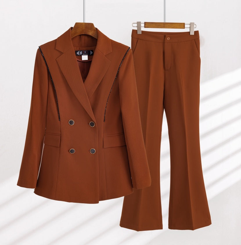 Womens 2-Piece Formal Trouser Suit Set