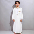 Boys Ethnic Zipper Robe  Casual Festive Traditional Outfit