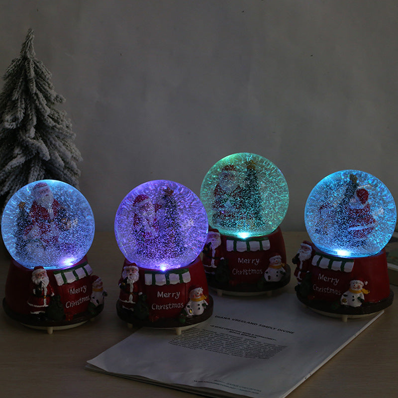 Musical Glow Crystal Ball Christmas Decoration