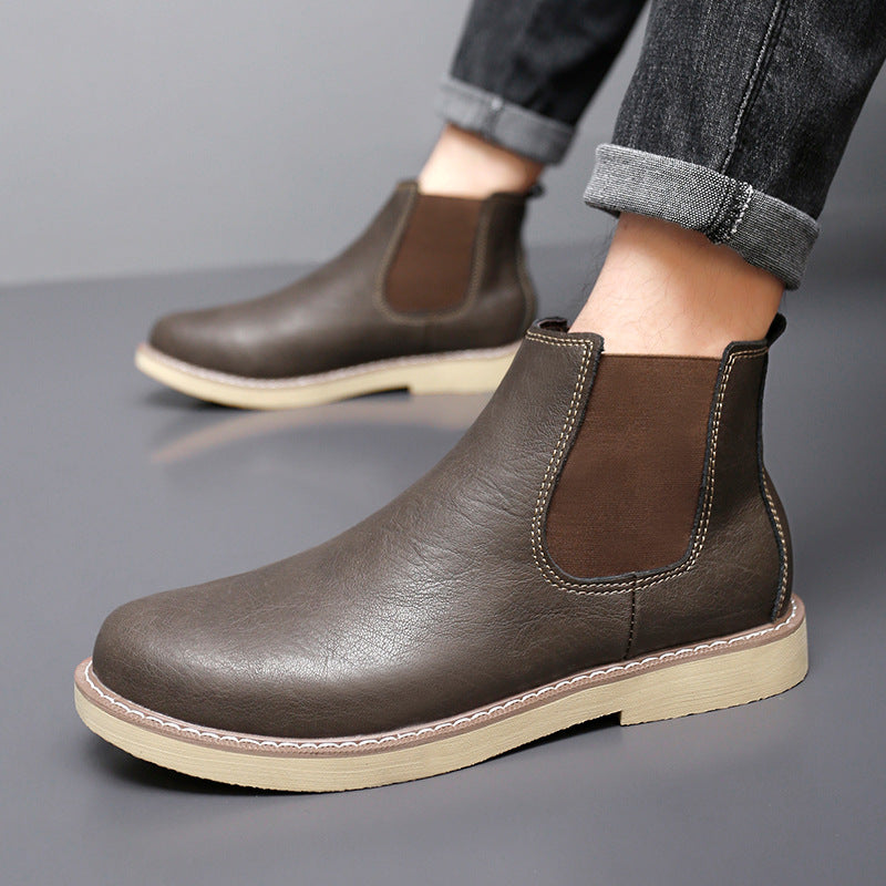 Martin Boots  Warm Fleece-Lined Leather High-Tops