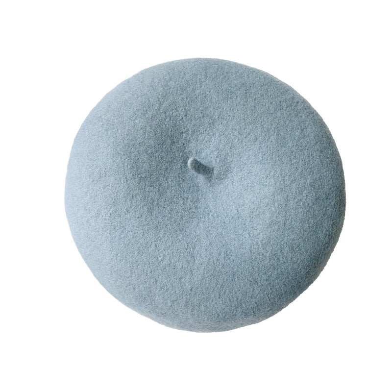 Retro Wool Beret  Cashmere & Wool Women's Hat for Autumn & Winter