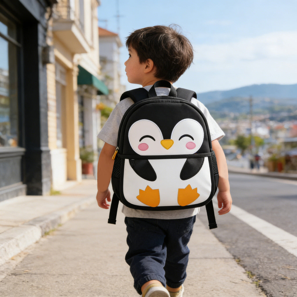 Happy Penguin School Backpack