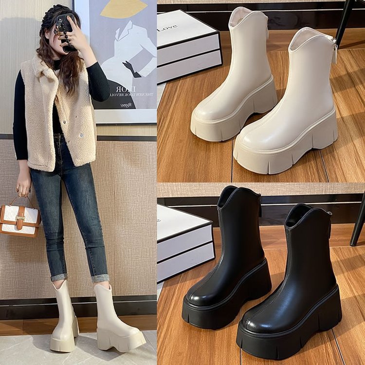 Chunky Heel Ankle Boots